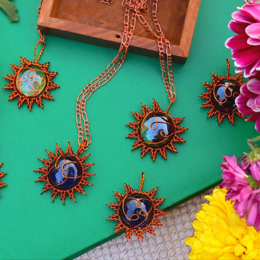 Copper Sun Pendant (Large)